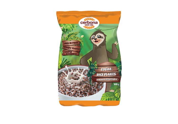Cocoa rice flakes