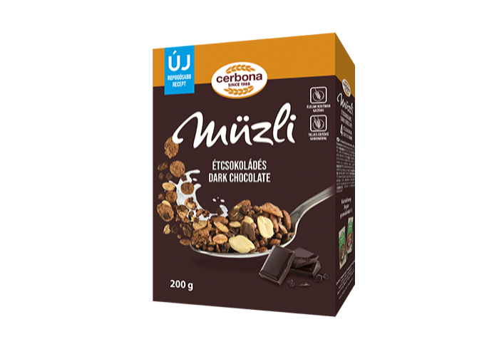 Étcsokoládés müzli