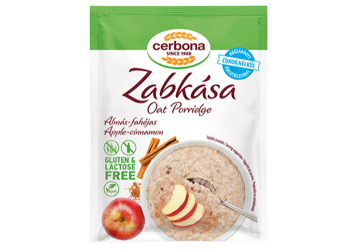 Almás-fahéjas gluténmentes zabkása 