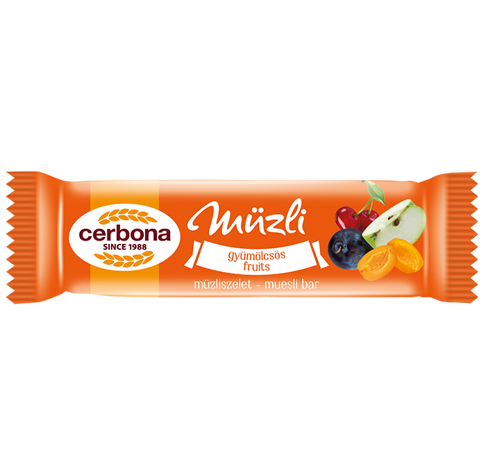 Gyümölcsös müzliszelet