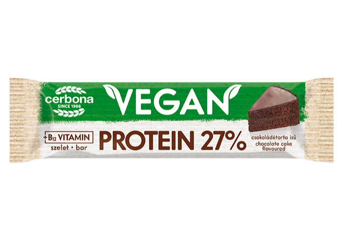 Vegán csokoládétorta ízű protein szelet 