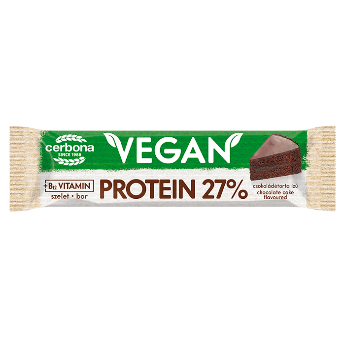 Vegán csokoládétorta ízű protein szelet 