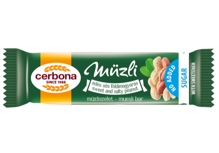 Édes-sós földimogyorós müzliszelet 20 g 