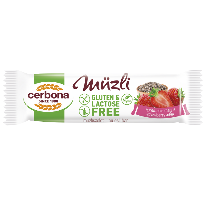 Batoane de muesli fără gluten cu semințe de căpșuni-chia