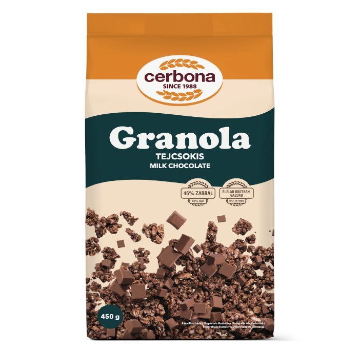 Tejcsokoládés granola