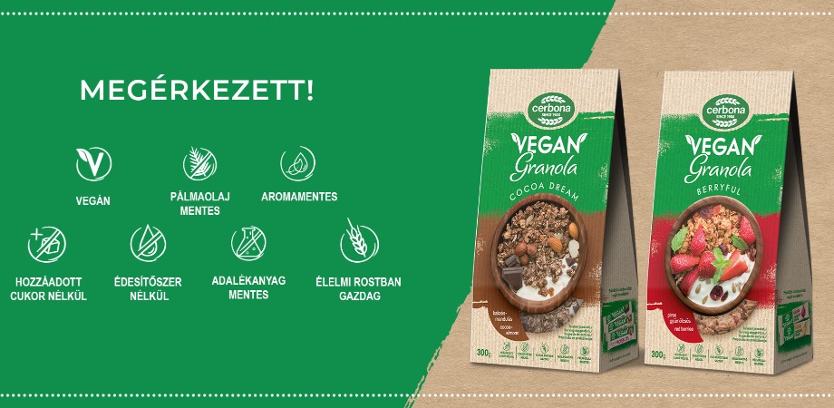 Megérkeztek az új <br> vegán termékek